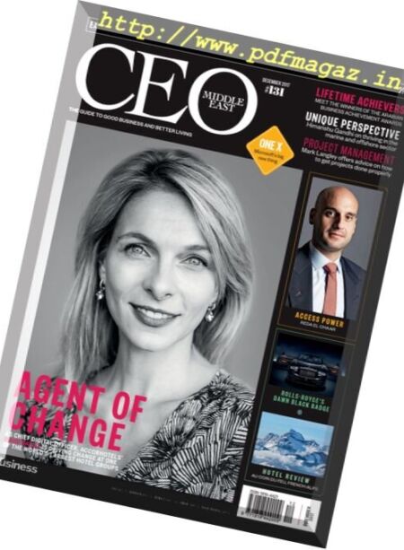 CEO Middle East – December 2017 Cover
