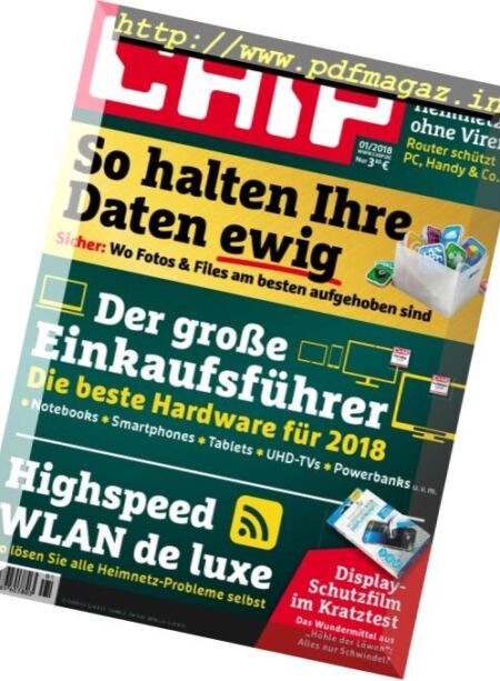 Chip Germany – Januar 2018 Cover