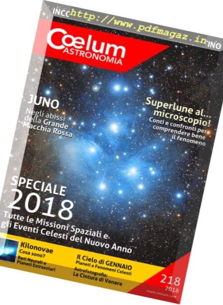 Coelum Astronomia – N 218, 2018 Cover