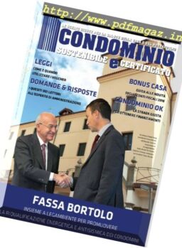 Condominio sostenibile e certificato – Ottobre-Novembre 2017