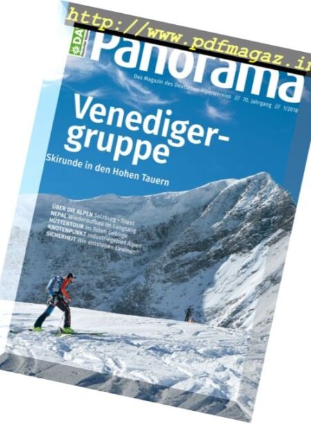 DAV Panorama – N 1, 2018 Cover