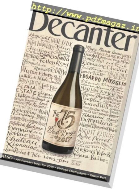 Decanter UK – January 2018 Cover