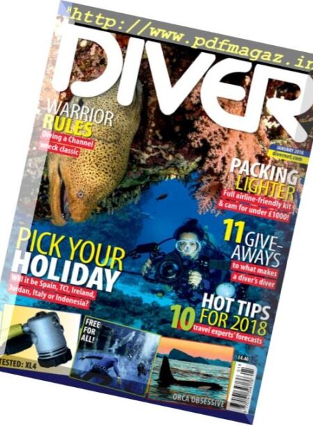 Diver UK – January 2018 Cover