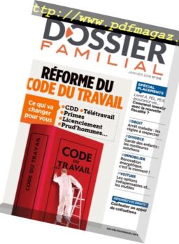 Dossier Familial – janvier 2018