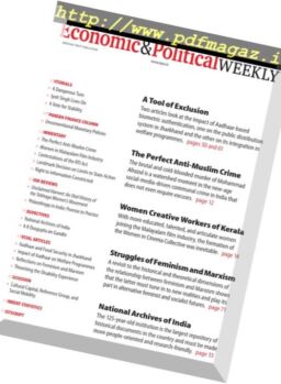 Economic & Political Weekly – 18 December 2017