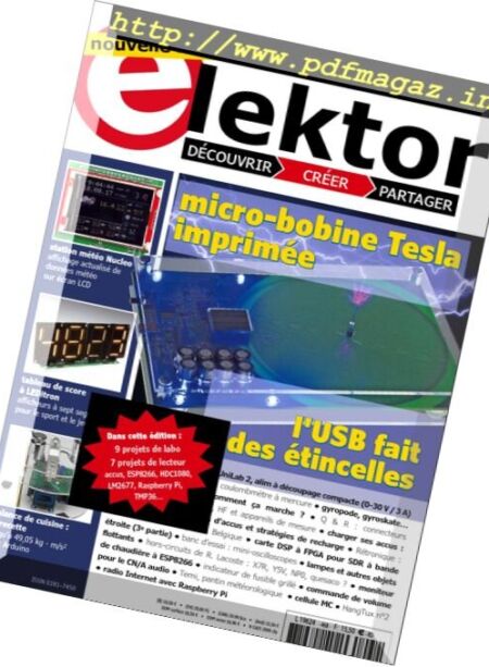 Elektor France – Novembre-Decembre 2017 Cover