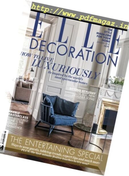 Elle Decoration UK – January 2018 Cover
