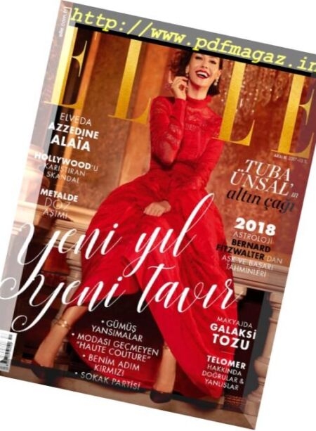 Elle Turkey – Aralik 2017 Cover
