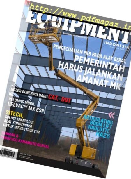 Equipment Indonesia – November 2017 Cover