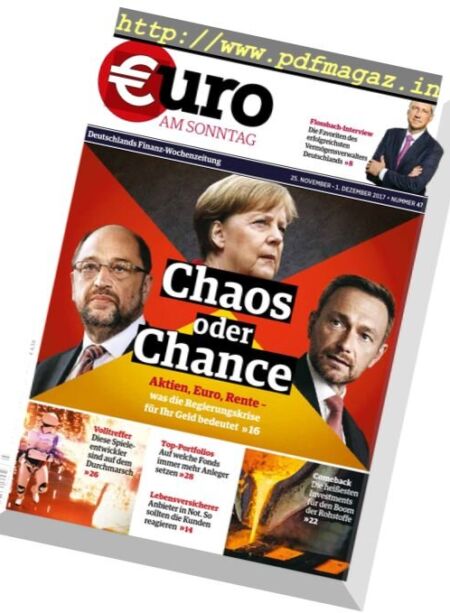 Euro am Sonntag – 26 November 2017 Cover