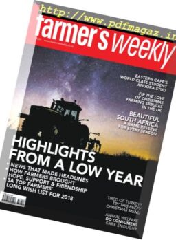 Farmer’s Weekly – 29 December 2017