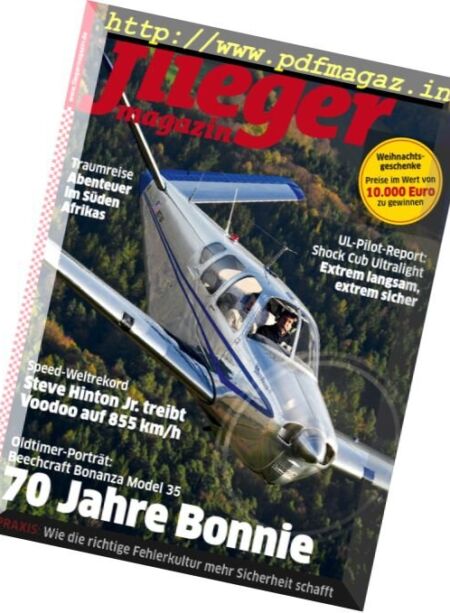 Fliegermagazin – Dezember 2017 Cover