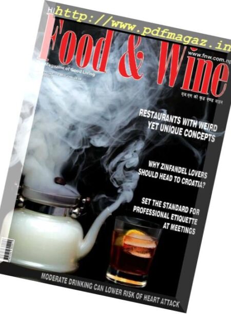 Food & Wine Nepal – December 2017 Cover