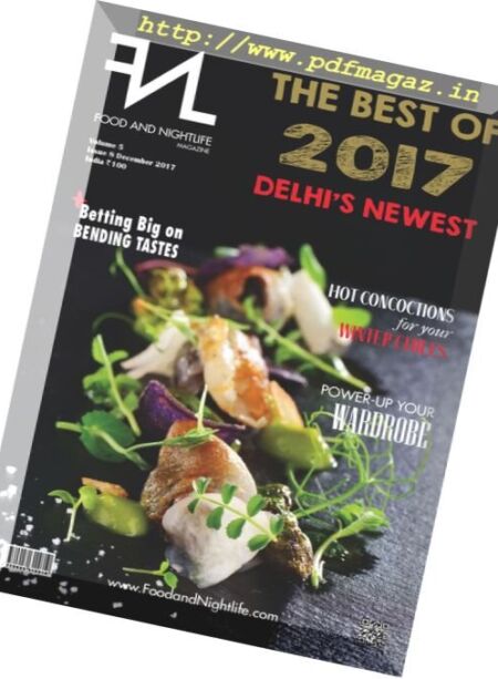 Food and Nightlife – December 2017 Cover