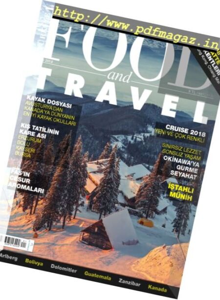 Food and Travel Turkey – Ocak 2018 Cover