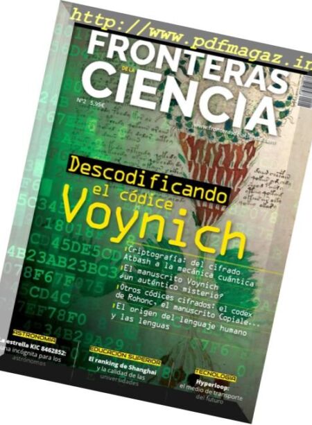 Fronteras de la Ciencia – noviembre 2017 Cover