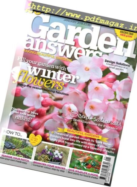 Garden Answers – January 2018 Cover