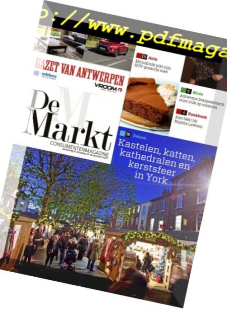 Gazet van Antwerpen De Markt – 9 december 2017 Cover
