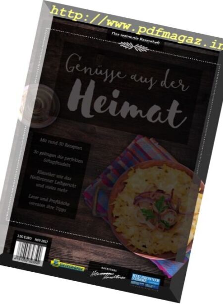 Genusse aus der Heimat – November 2017 Cover