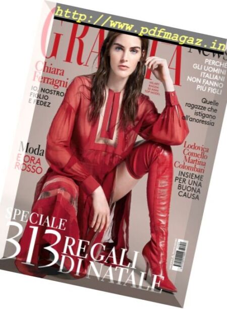 Grazia Italia – 7 Dicembre 2017 Cover