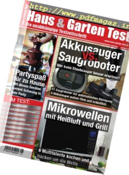 Haus & Garten Test – Januar-Februar 2018