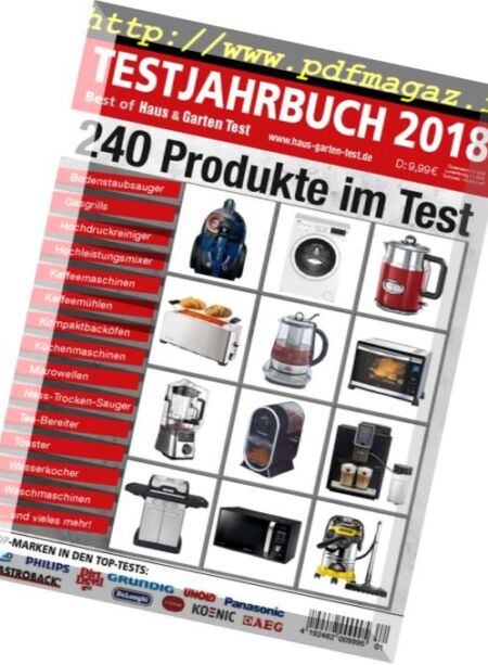Haus & Garten Test – Testjahrbuch 2018 Cover