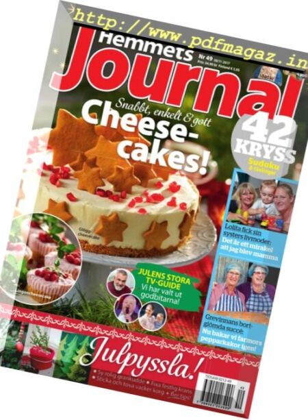 Hemmets Journal – 30 november 2017 Cover