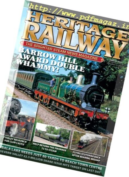 Heritage Railway – December 2017 Cover