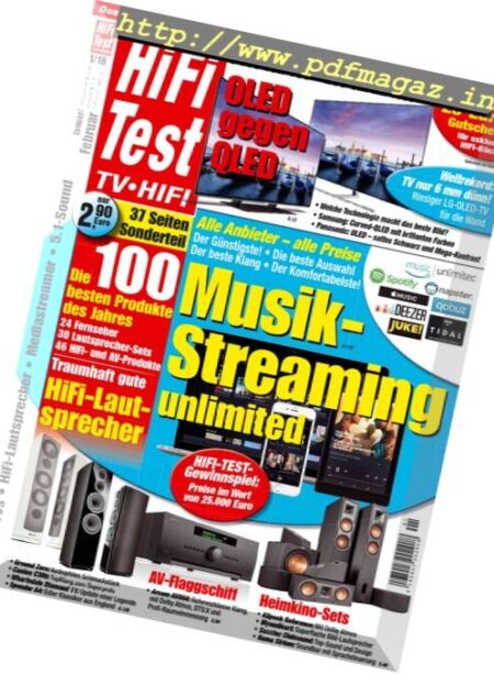 Hifi Test – Januar-Februar 2018 Cover