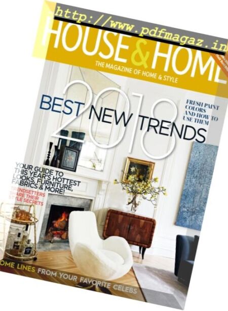 House & Home – January 2018 Cover