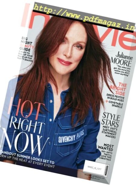 InStyle Australia – December 2017 Cover