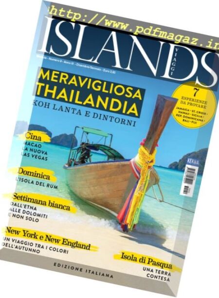 Islands Viaggi – Dicembre 2015 – Gennaio 2016 Cover