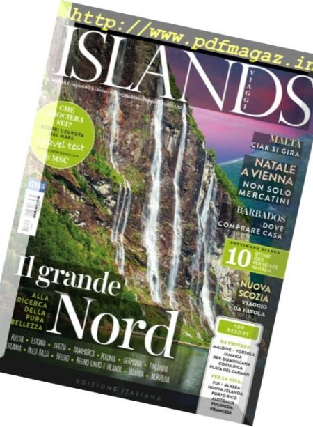 Islands Viaggi – Dicembre 2016 – Gennaio 2017 Cover