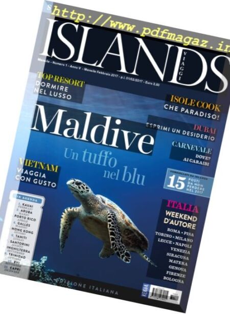 Islands Viaggi – Febbraio 2017 Cover