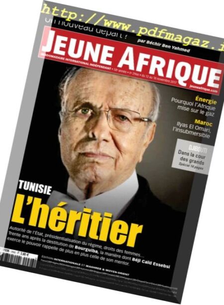 Jeune Afrique – 12 novembre 2017 Cover