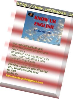Know Ur English – December 2017