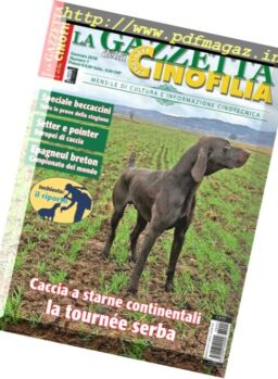 La Gazzetta Della Cinofilia Venatoria – Gennaio 2018