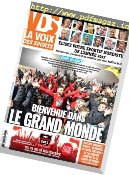 La Voix des Sports Flandres – 4 decembre 2017 Cover