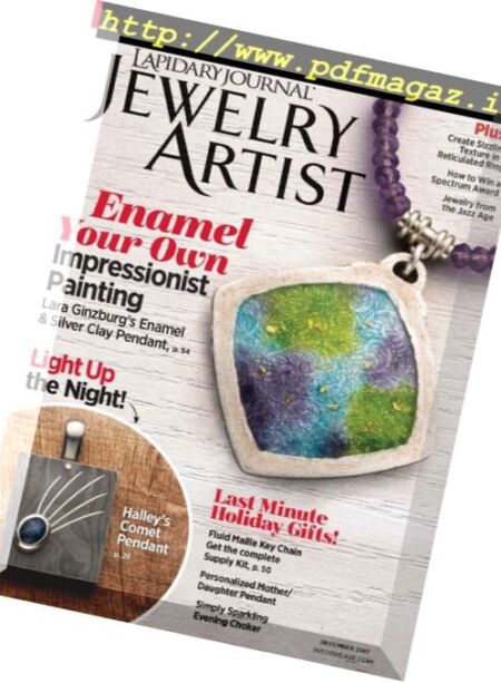 Lapidary Journal Jewelry Artist – December 2017 Cover