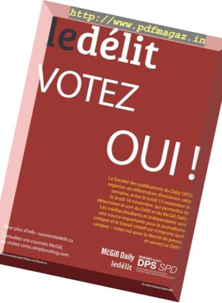 Le Delit – 14 Novembre 2017 Cover