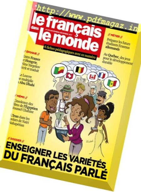 Le francais dans le monde – novembre 2017 Cover
