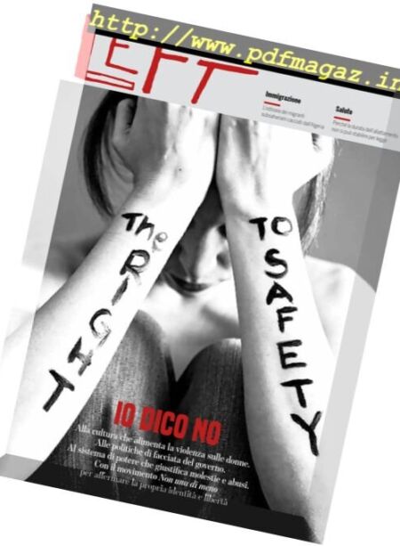 Left – 25 Novembre 2017 Cover