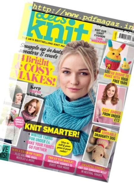 Let’s Knit – January 2018 Cover