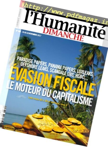 L’Humanite Dimanche – 16 Novembre 2017 Cover
