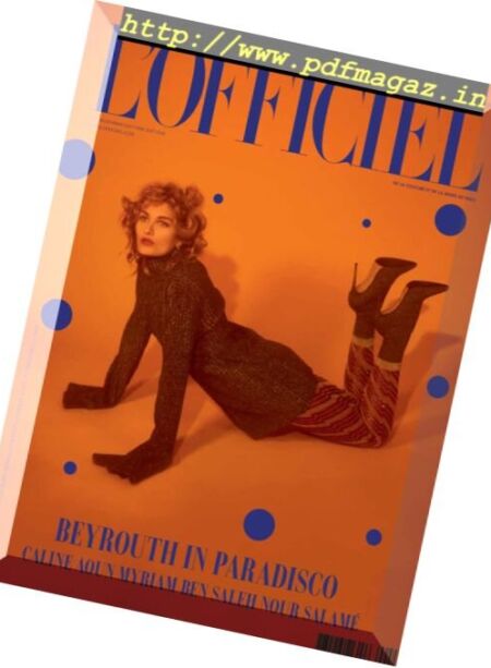 L’Officiel Hommes Levant – Decembre 2017-Janvier 2018 Cover