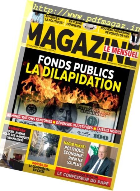 Magazine Le Mensuel – novembre 2017 Cover