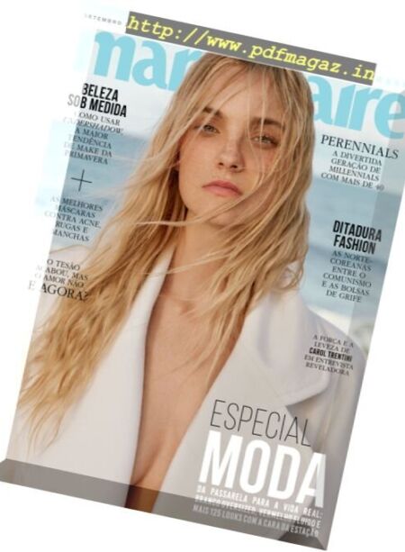 Marie Claire Brazil – Issue 318 – Setembro 2017 Cover