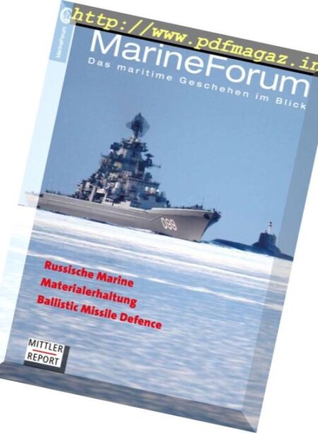 Marine Forum – Dezember 2017 Cover
