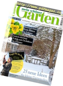 Mein schoner Garten – Januar 2018