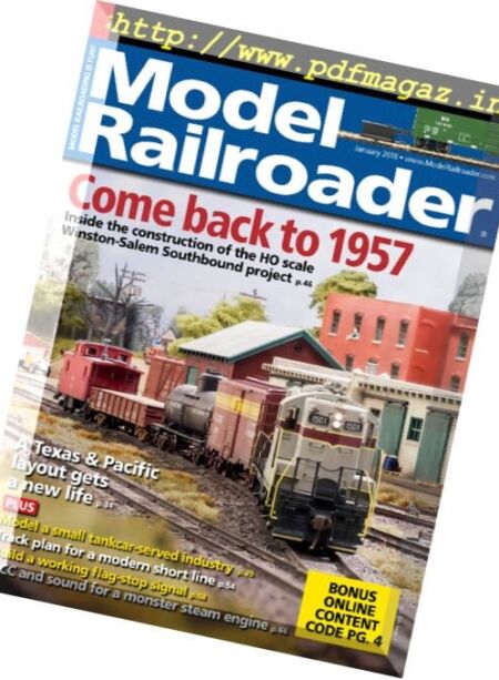 Model Railroader – January 2018 Cover
